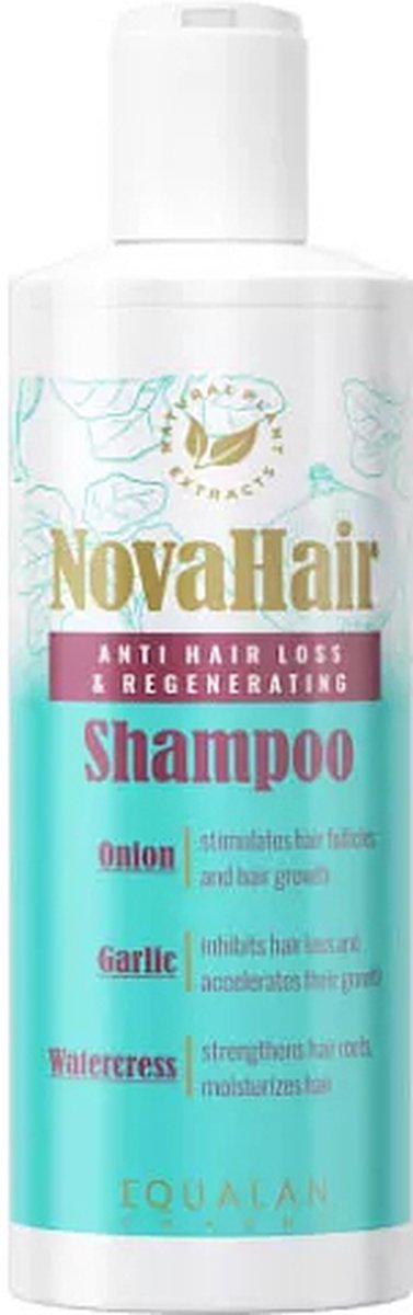NovaHair Anti Hair Loss and Regenerating Shampoo 200ml.