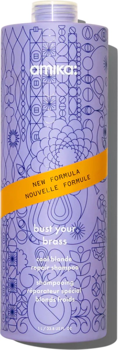 Amika bust your brass online cool blonde shampoo