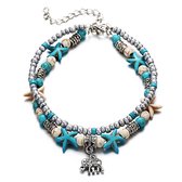 Bracelet de cheville Sorprese - plage - éléphant - bracelets de cheville pour femme - modèle HX - cadeau