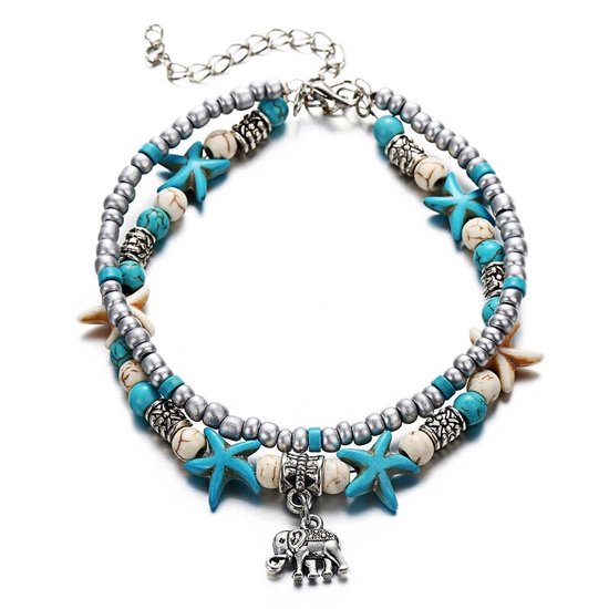 Bracelet de cheville Sorprese - plage - éléphant - bracelets de cheville pour femme - modèle HX - cadeau