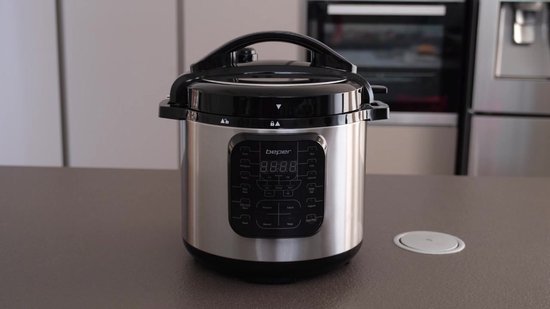 BEPER P101COS002 Snelkookpan 6 liter, 15 kookprogramma's, slowcooker