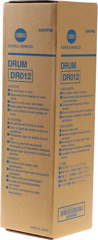 Tamburo DR012 Originale Konica Minolta Per Bizhub 1052/1250/2250 | Nero, 750.000 Pagine