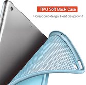 Hoes geschikt voor iPad 2022 10.9 inch 10e Generatie - Trifold Smart Cover Book Case Leer Tablet Hoesje Baby Blauw