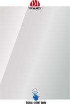 Miroir de salle de bain REINE avec éclairage LED intégré et interrupteur de lumière anti-condensation chauffant miroir 60x60cm