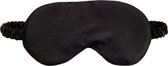 Zijden Slaapmasker Zwart - Super Soft – Reismasker – Vliegtuig Masker