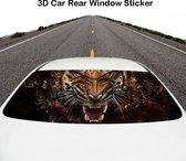 Achterruit sticker - auto - 70 x 130 cm - tijger - vinyl - PVC - 3D-sticker