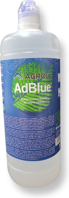 ADBLUE® - Voor alle automerken - EURO 5 en 6 - AUS32 - 1liter - AGROLA