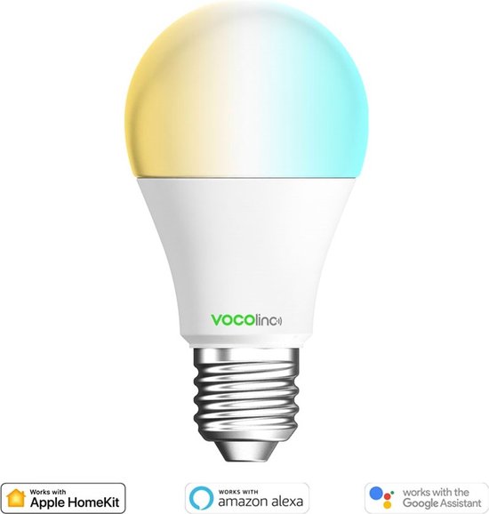 VOCOlinc Ampoule intelligente LED colorée E27 Homekit Alexa Google Assistant