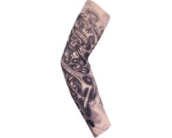 WiseGoods Luxe Tattoo Sleeve - Sleeves - Tattoos UV Shirt - Sport Accessoires - Kleding Sporten - Outdoor Kleren - Skelet Design