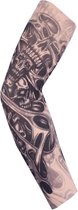 WiseGoods Luxe Tattoo Sleeve - Sleeves - Tattoos UV Shirt - Sport Accessoires - Kleding Sporten - Outdoor Kleren - Skelet Design
