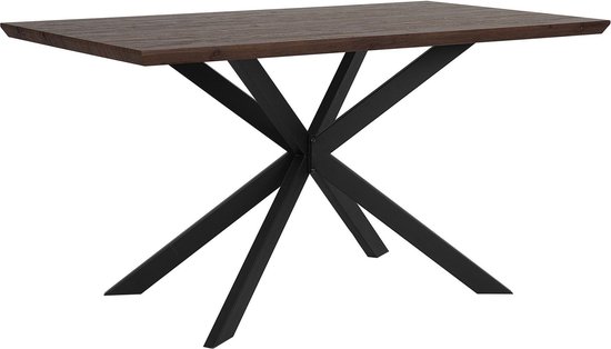 SPECTRA - Eettafel - Donkere houtkleur - 80 x 140 cm - MDF