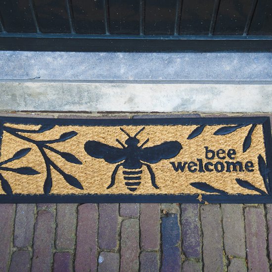 Astra Deurmat voor buiten, kokosmat, deurmat, vuilvangmat, borstelmat, voetveger, weerbestendig, duurzame voetveger, strepen, 40 x 60 cm, set van 2 Astra Deurmat voor buiten, kokosmat, deurmat, vuilvangmat, borstelmat, voetveger, weerbestendig, duurzame voetveger, strepen, 40 x 60 cm, set van 2