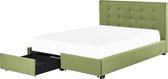 ROCHELLE - Bed opbergruimte - Groen - 180 x 200 cm - Polyester