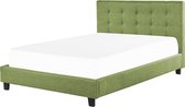 ROCHELLE - Tweepersoonsbed - Groen - 160 x 200 cm - Polyester