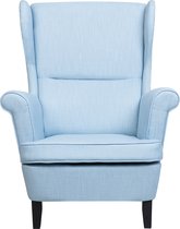 ABSON - Fauteuil - Blauw - Polyester