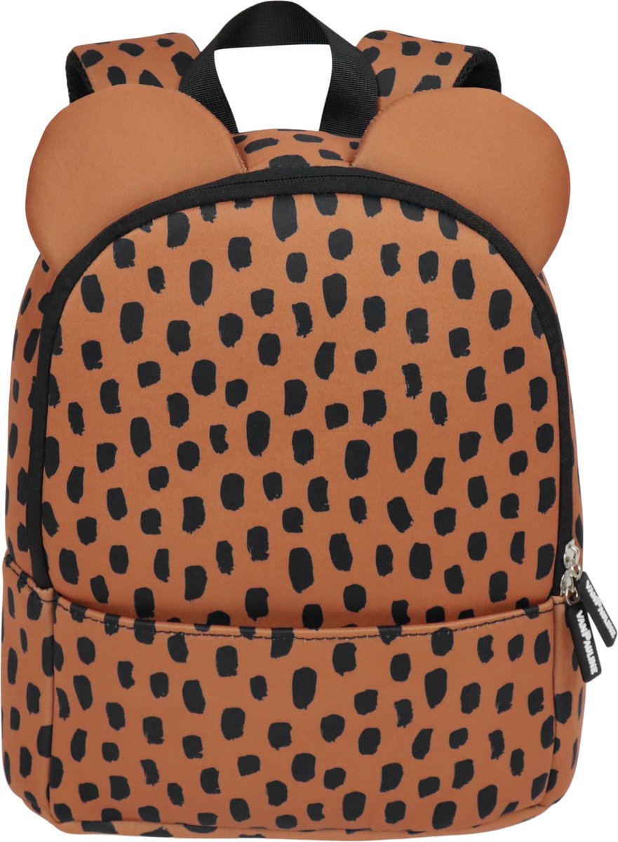 Rugzak Beer - vanPauline - Neoprene materiaal - Terra Brush Dots - Basisschool