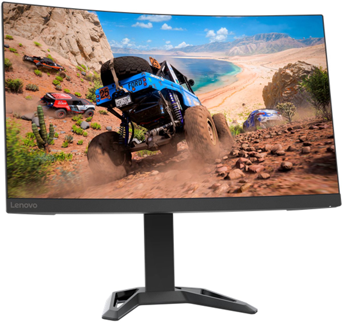 Lenovo G27qc-30 27" Curved Gaming Monitor Zwart, 2x HDMI, 1x DisplayPort, AMD FreeSync, HDR10, 165 Hz