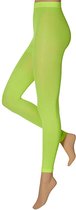 Apollo - Dames party legging - 60 denier - Fluor Geel - Maat XXL - Neon Legging - Gekleurde legging - Legging carnaval