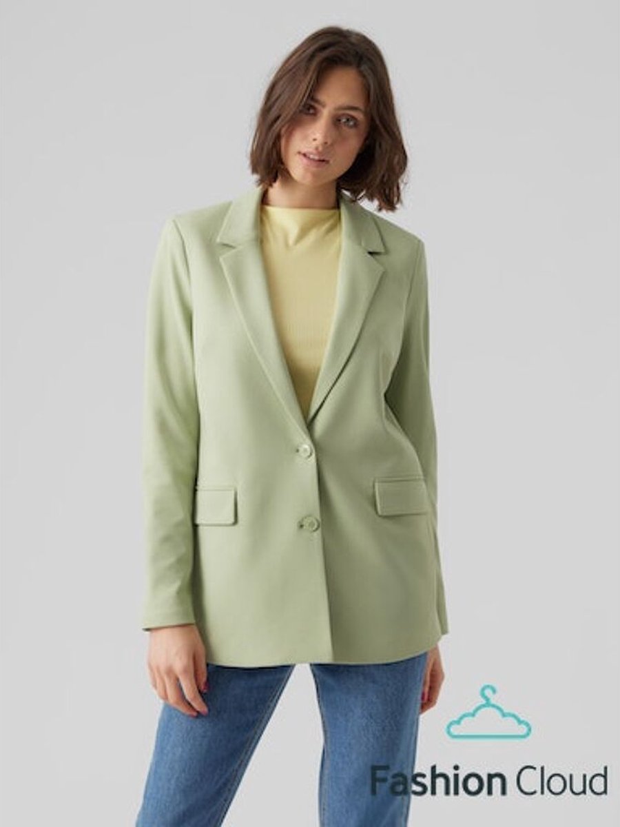 Vero Moda Blazer Vmzamira Ls Loose Blazer Ga Noos 10275972 Reseda Dames Maat - XS