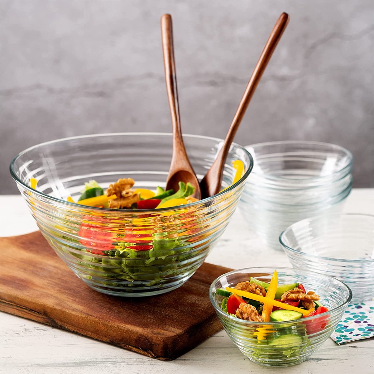 LAV Glazen Dessertkommen, Set 6, 310 Ml, BLEI FREI Dessertglazen Verrijdbare Kommen Dessertbekers Puddingkommen Dessertschalen Glas Fruitserveerschalen Sauzenschalen 660990544