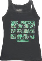 Sex Pistols - Pretty Vacant Mouwloze top - S - Zwart