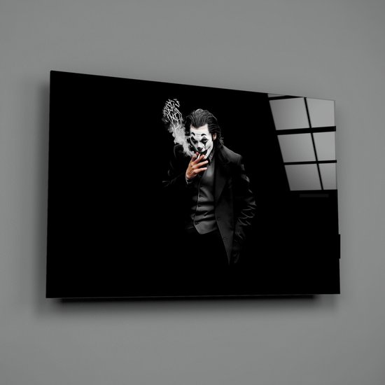 Insigne Glazen Schilderijen - Personage - The Joker Glasschilderij - 72x46 cm