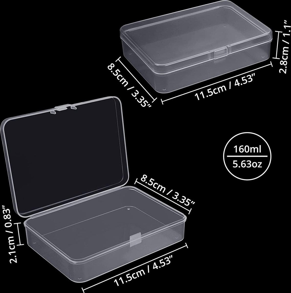 Belle Vous Klein Helder Plastic Opslag Containers met Klemdeksel (24 Pak) – L5,3 x B5,3 x H1,7 cm – Mini Pillen Doosjes, Kralen, Sieraden & Hobby Items Belle Vous Klein Helder Plastic Opslag Containers met Klemdeksel (24 Pak) – L5,3 x B5,3 x H1,7 cm – Mini Pillen Doosjes, Kralen, Sieraden & Hobby Items