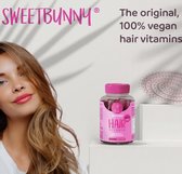 Sweet Bunny Hare Haar Vitamines - NEW! 0% Sugar 100% Vegan - 60 gummies (alternatief voor sugar bear hair)