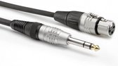 Sommer Cable HBP-XF6S-0300 Audio Adapterkabel [1x Jackplug male 6,3 mm (stereo) - 1x XLR-bus 3-polig] 3.00 m Zwart