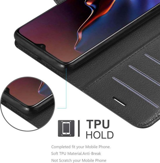 Étui Cadorabo pour OnePlus 7 en PHANTOM BLACK - Étui de protection avec fermeture magnétique