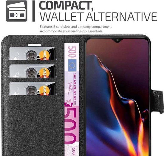 Étui Cadorabo pour OnePlus 7 en PHANTOM BLACK - Étui de protection avec fermeture magnétique
