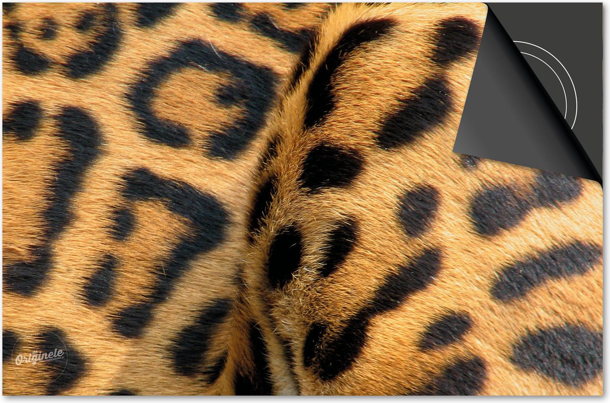 Inductie beschermer 59x52 - afdekplaat inductie mat - Dietrix Kookplaat beschermer - DELUXE - Dieren - Cheetahprint dichtbij