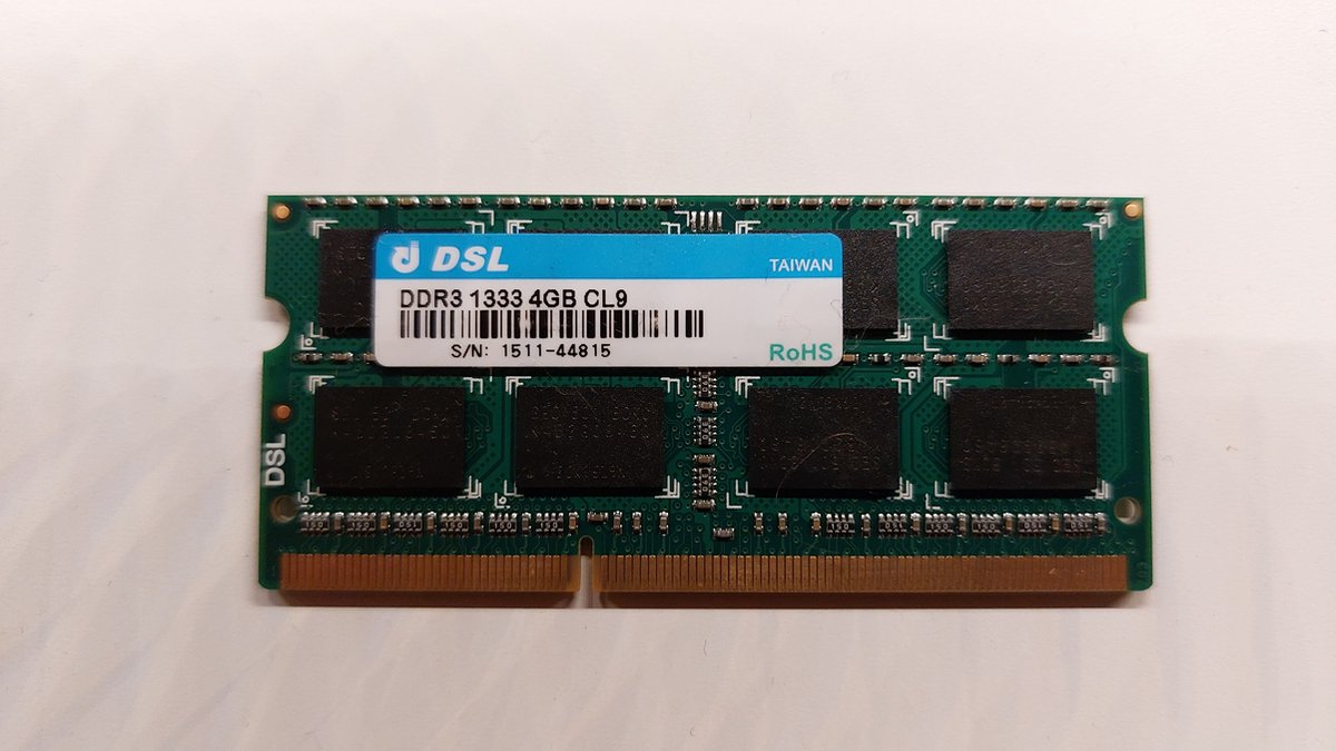 DSL 4GB PC3-1333-9 DDR3 S0dimm laptop geheugen