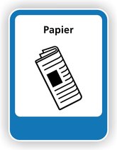 Papier recycling sticker.