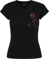 Mister Tee - Only Love Dames T-shirt - L - Zwart