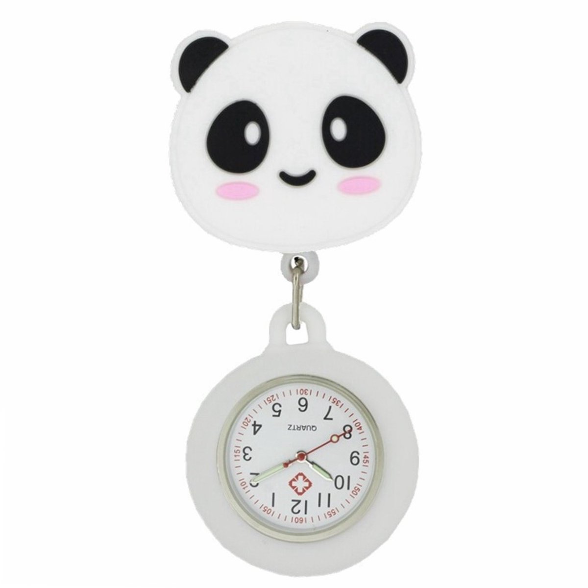 Fako® - Verpleegstershorloge - Zusterhorloge - Verpleegster Horloge - 3D Roller - Panda