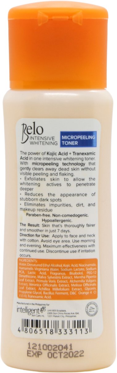 Belo Intensive Whightening Micropeeling toner 60ml