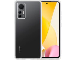 Hoesje - Geschikt voor Xiaomi 12 Lite - Sterk & Shockproof - Siliconen Case - Hoes Cover - Telefoonhoes - Transparant