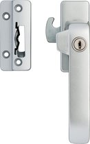 AXA Veiligheids Raamsluiting (model 3329) Aluminium: Afsluitbaar met cilinderslot, rechts naar buiten draaiend. SKG*