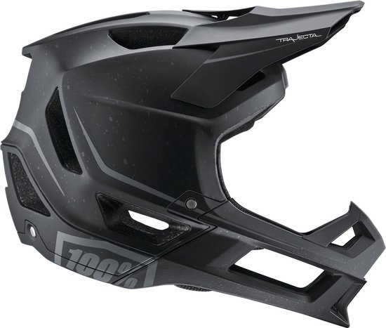 100% Helmet MTB Trajecta With Fidlock - Zwart - L