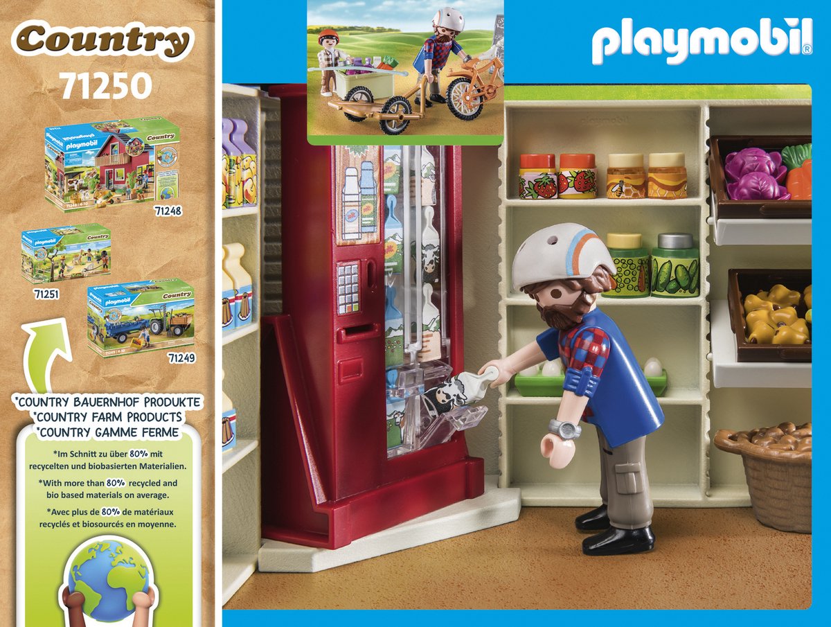 PLAYMOBIL Country 24-uurs boerderijwinkel - 71250 — afbeelding 6