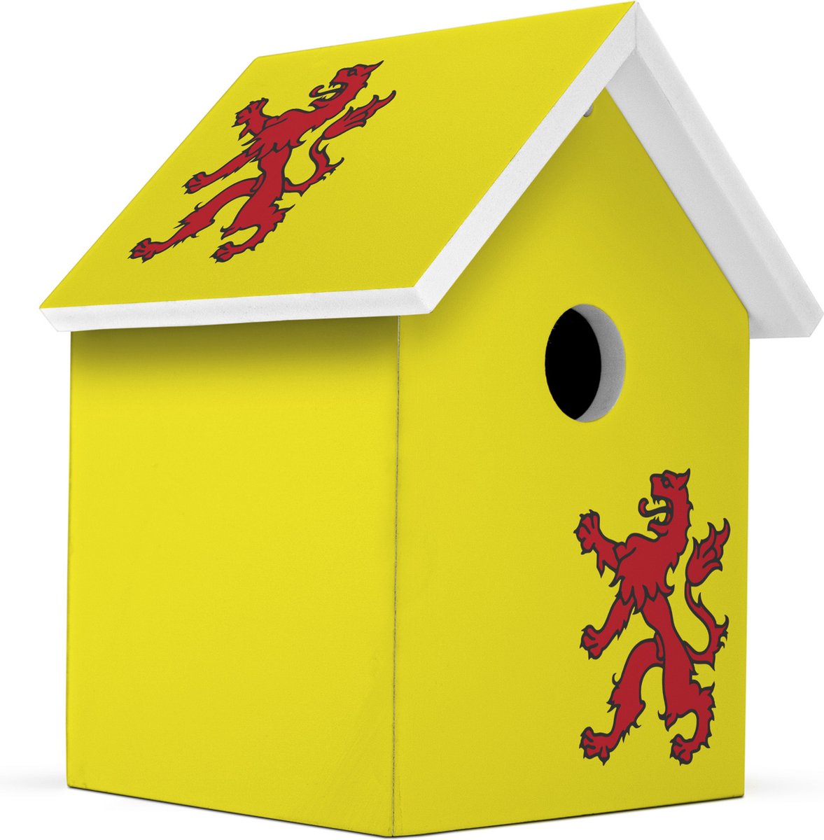 Milieuvriendelijk Vogelhuisje - Provincie Zuid Holland Handgemaakt - L15 x B15 x H20 cm