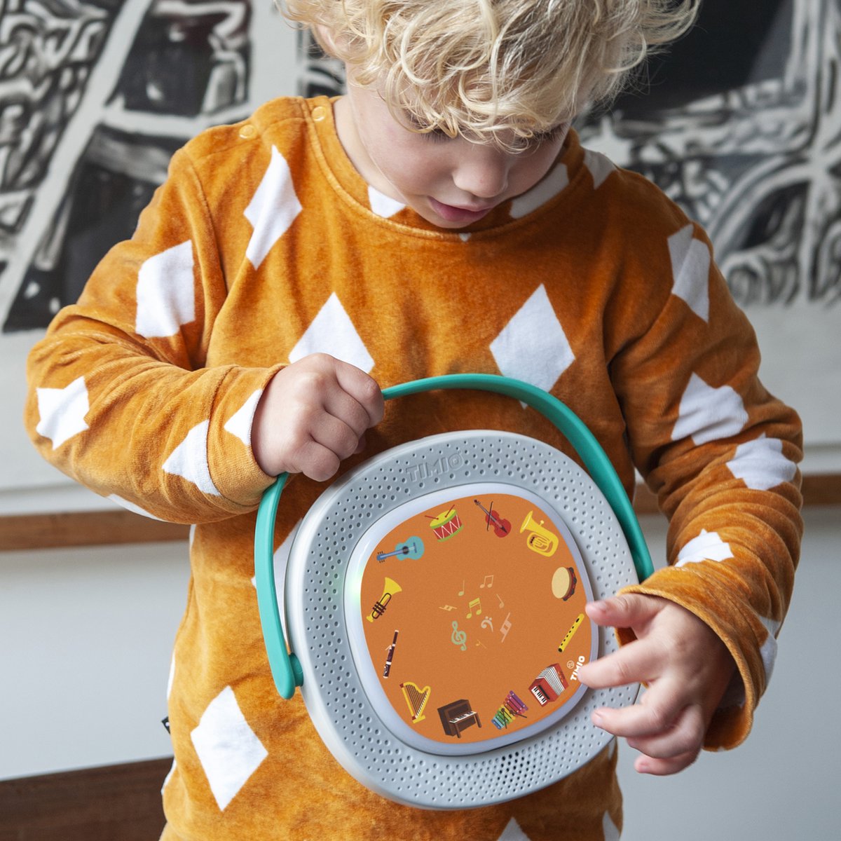 TIMIO Disk Set # 1: 5 Audio-Discs voor de TIMIO Player | Leer Kleuren, Wilde Dieren, Muziekinstrumenten, 96 Kinderliedjes Vol. 1, Lichnaamsdelen | Alles in 8 Talen | Leerspeelgoed van 2 - 6 Jaar — afbeelding 5
