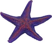 Aquarium decoratie - Zeester - 12 cm - Blauw/roze