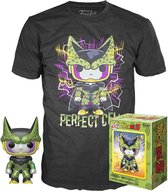 Dragon Ball Z - Perfect Cell short sleeve T-Shirt with Pop Box metallic #13 - Maat Size L