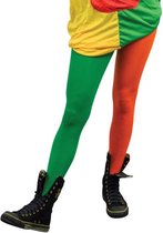 Panty Oranje-Groen - Verkleedkleding - Maat S