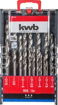 kwb 109119 HSS Metaal-spiraalboorset 19-delig 1 mm, 1.5 mm, 2 mm, 2.5 mm, 3 mm, 3.5 mm, 4 mm, 4.5 mm, 5 mm, 5.5 mm, 6 m