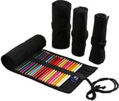 BOTC Pennen Etui- Roletui voor potloden en pennen - Premium Canvas Pennen Etui - Voor 72 Potloden