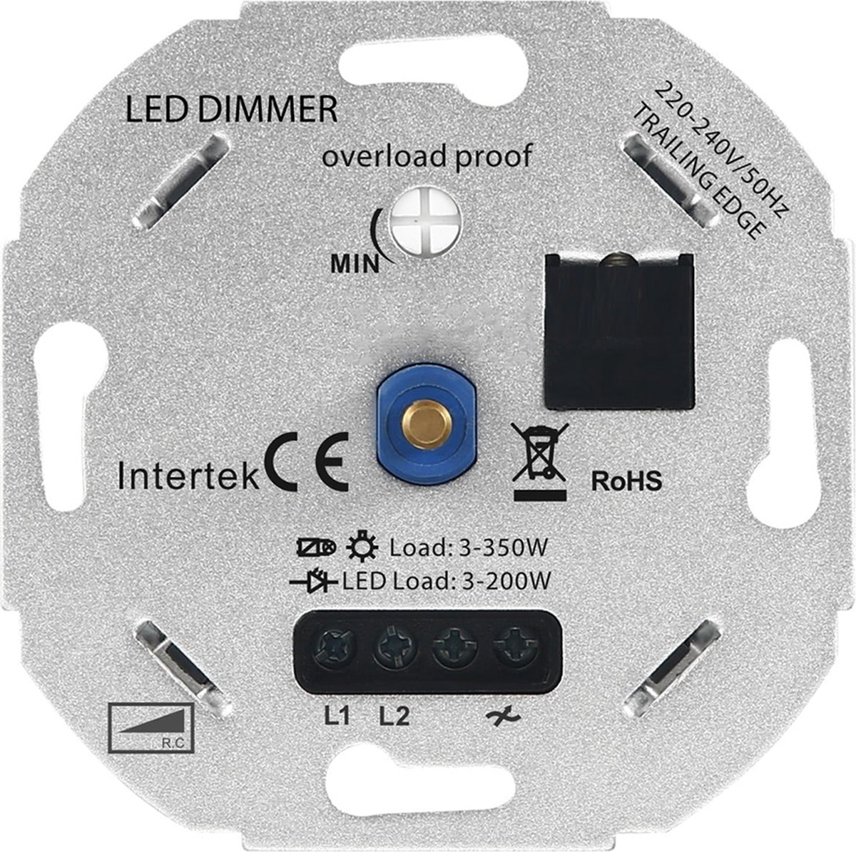 Universele LED Dimmer 3-350 Watt 220-240V - Fase Afsnijding - Universeel |  bol.com