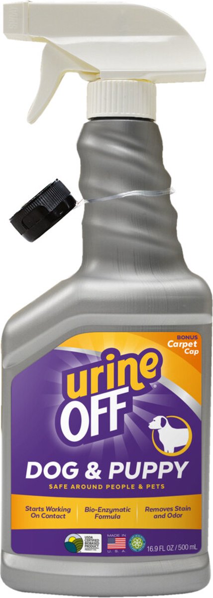 Urine Off Hond - Puppy Urine Vlek en Geurverwijderaar - Spray - 500 ml